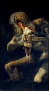 Francisco de Goya - "Saturno devorando a un hijo"