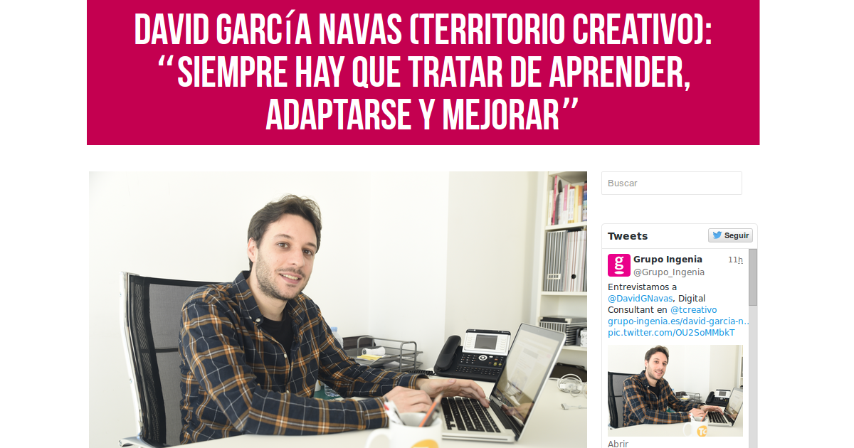 Entrevista en Grupo Ingenia